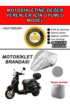 ASYA OXYGEN-Uyumlu Motosiklet Brandası-Miflonlu,Kaliteli