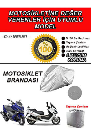 KYMCO XCITING-Uyumlu Motosiklet Brandası-Miflonlu,Kaliteli