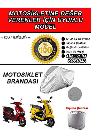 STMAX ELEKTRIKLI-Uyumlu Motosiklet Brandası-Miflonlu,Kaliteli