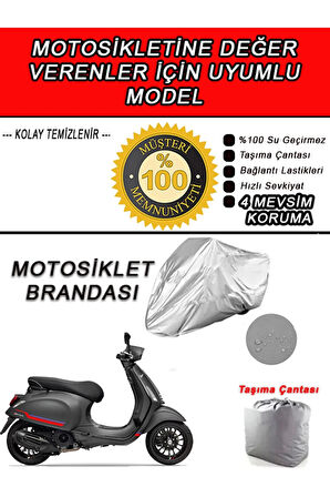 VESPA SPRINT-Uyumlu Motosiklet Brandası-Miflonlu,Kaliteli