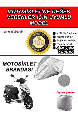 PEUGEOT KISBEE-Uyumlu Motosiklet Brandası-Miflonlu,Kaliteli