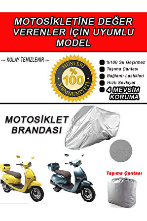 KUBA BRILLIANT-Uyumlu Motosiklet Brandası-Miflonlu,Kaliteli