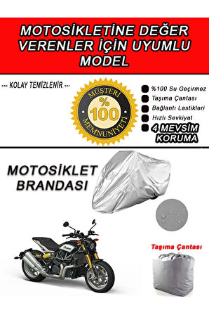 INDIAN FTR-Uyumlu Motosiklet Brandası-Miflonlu,Kaliteli