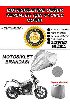 BENELLI 125S-Uyumlu Motosiklet Brandası-Miflonlu,Kaliteli