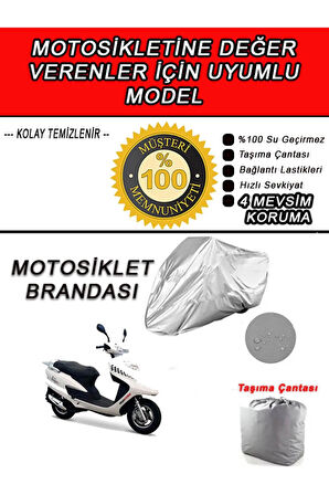 ASYA E-SMART-Uyumlu Motosiklet Brandası-Miflonlu,Kaliteli