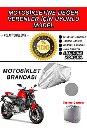 DUCATI MONSTER-Uyumlu Motosiklet Brandası-Miflonlu,Kaliteli