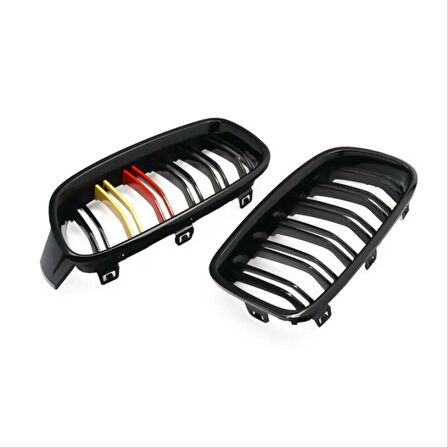 Bmw 4 Serisi F32 Uyumlu 2013-2019 M4 Görünüm Böbrek (Çift Çizgi Panjur) Alman Renk