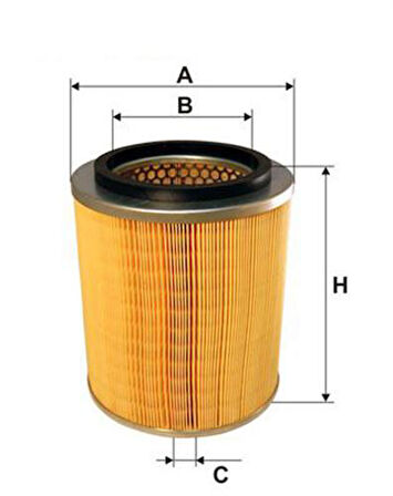 HAVA FİLTRESİ KIA BONGO K2500 2.5L D4BH TCI 1998-2003 / PREGIO K2700 2.7L J2 KAMYONET 2001-2004 0K60A23603A K60A23603 OK60A23603