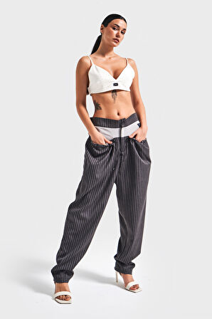 Kadın Ekru Renk Parlak Taşlı Askılı Tasarım Büstiyer