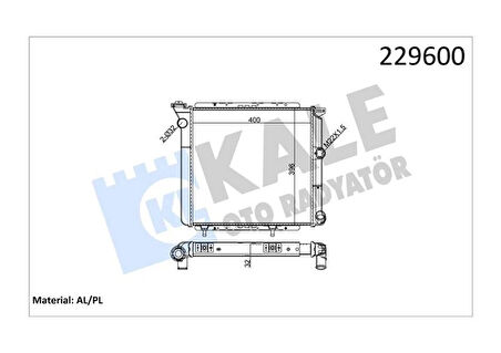 RADYATÖR BORULU R9 2 SIRA AL PL SİSTEM 7700765602 7700759196 7701406496