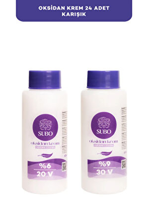 SUBO OKSİDAN KREM MİX (12 %6 20 VOLUME+12 %9 30 VOLUME ) 24X60  ml