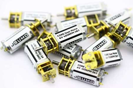6V 400 RPM Jsumo Core DC Motor - Yüksek Torklu