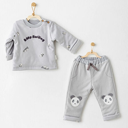 Andywawa AC26028 Fiber Keep Smiling 2'li Takım Grey