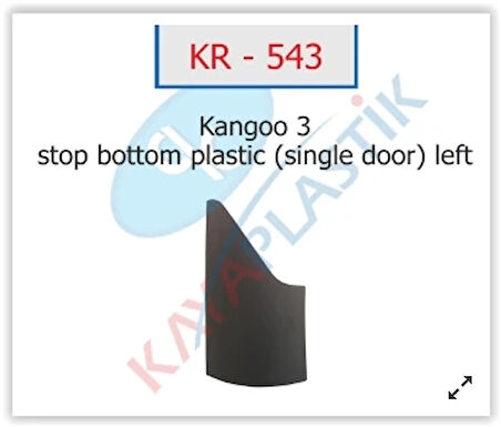 STOP ALT PLASTİĞİ SOL TEK KAPI KANGOO 3 8200642150