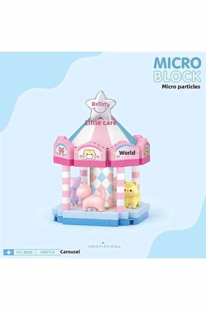 2 ADET Loz Atlıkarınca Block Oyuncak 180 Parça-Mini Poşet 8630