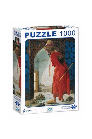 2 ADET Puzzle 1000 Parça Kaplumbağa Terbiyecisi CA7006