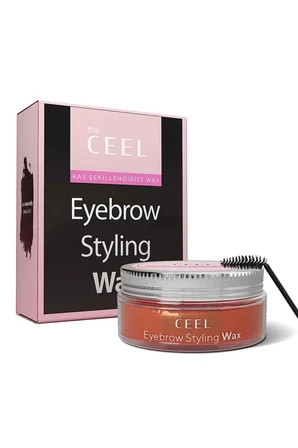 2 ADET The Ceel Kaş Şekillendirici & Sabitleyici Wax E Vitamini Glycerin Hint Yağı 50 ml