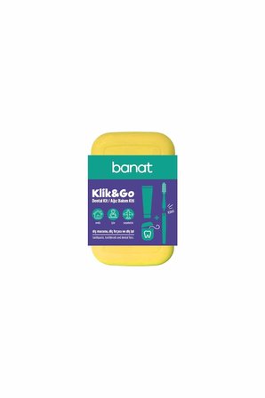 3 ADET Banat Diş Fırçası Traveler's Kit Kutulu 12'li