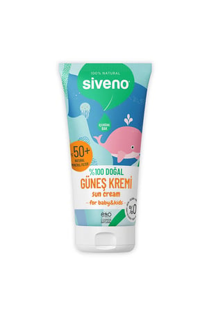 3 Adet Siveno  Doğal Bebek Güneş Kremi Spf 50 50 Ml