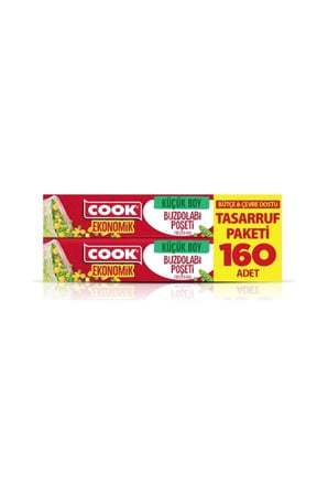 4 ADET Cook Ekonomik Buzdolabı Poşeti Küçük 160'lı