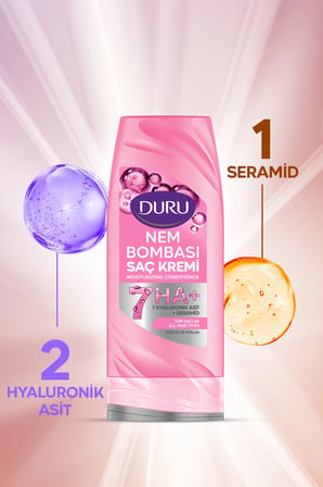 4 ADET Duru Güçlü Parlak Saç Kremi 385 ml