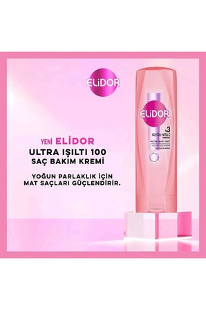 4 ADET Elidor Ultra Işiıltı Saç Bakım 350ml