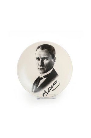 4 ADET Keramika Atatürk Dekorlu Plastik Ayaklı Tabak