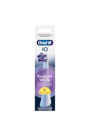 4 ADET Oral-B IO Yedek Başlık Radiant White 4CT