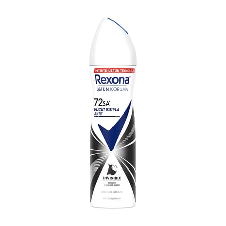 4 ADET Rexona Black & White Diamond Invisible Deodorant 150 ml