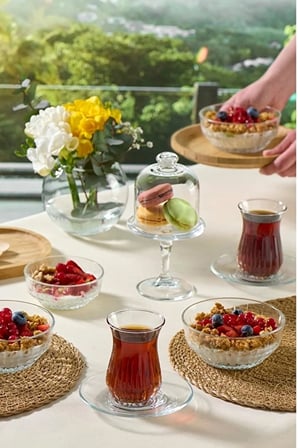 4 ADET Paşabahçe Echo Çay Tabağı 6lı
