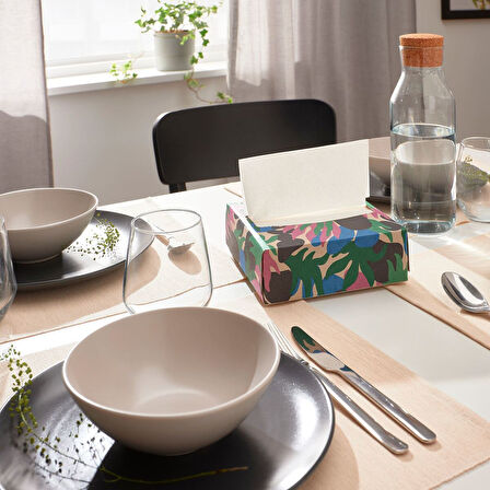 Peçete, desenli-çok renkli, 16x32 cm, 100 adet