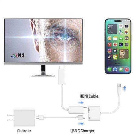 Type-c to hdmı görüntü aktarım kablosu 4k destekli iphone ipad android tüm cihazlar ile uyumlu