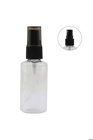 Boş Sprey Şişesi Seyahat Kamp Çanta Okul Dezenfektan Kolonya Parfüm Şişesi 50 ml 2 Adet