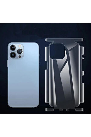 İphone 17 pro max için arka ve yan şeffaf kaplama Tpu sticker Çizilme önleyici kaplama sticker