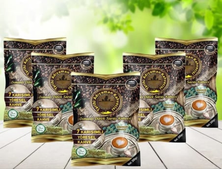 Adıyaman Dibek Kahvesi Damla Sakızlı 200 g x 5 Adet