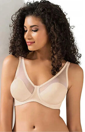 Le Jardin Tül Kaplı Soft Cup Sütyen 9200 - Ten - 100