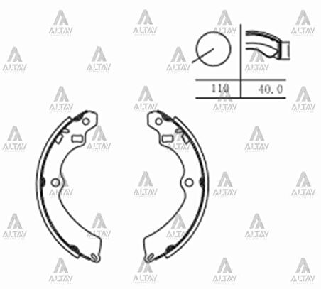 FREN BALATA CARRY 1989-1998 İNCE PABUÇ ARKA 53200 80850