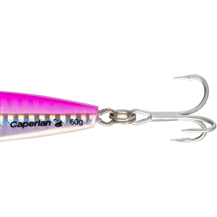Sahte Balık Jig - Denizde Sahte Yemli Balıkçılık - 60 g 9,5 cm - Pembe - Biastos