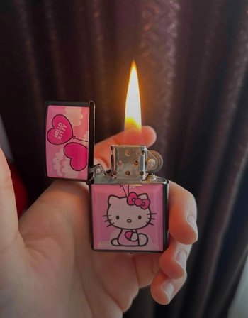 Hello Kitty1 Benzinli Metal Çakmak