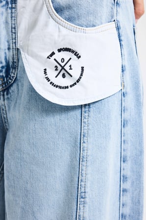 Kadın Ice Palazzo Fit Özel Tasarım Denim Jean
