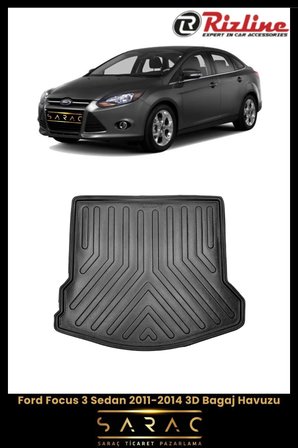 Rizline Ford Focus 3 Sedan 2012 Model 3D Bagaj Havuzu