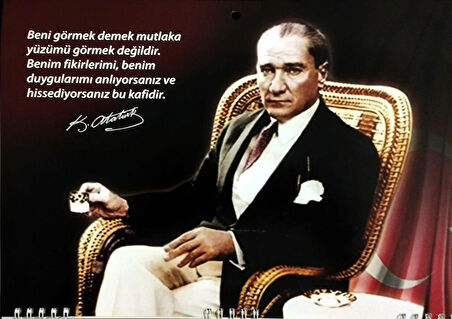 2025 ATATÜRK görselli gemici takvimi