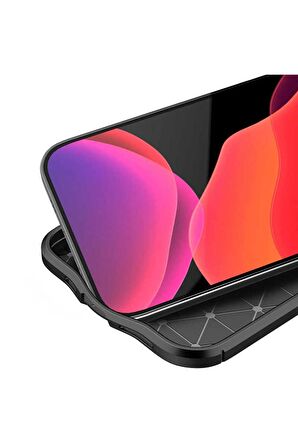 Apple iPhone 12 Pro Max ile Uyumlu Kılıf Deri Görünümlü Silikon Telefon Kılıfı Kapak