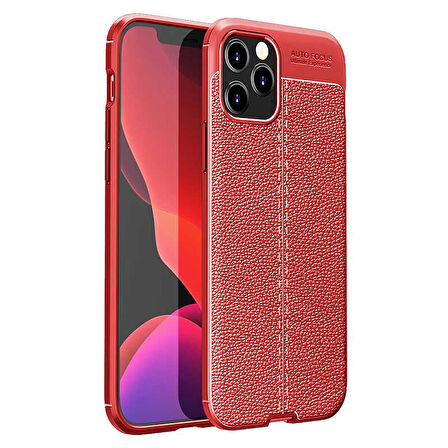 Apple iPhone 12 Pro Max ile Uyumlu Kılıf Deri Görünümlü Silikon Telefon Kılıfı Kapak