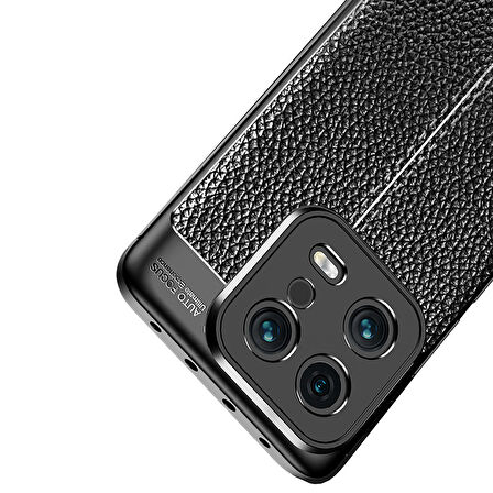 Xiaomi Mi 13 ile Uyumlu Kılıf Deri Görünümlü Silikon Telefon Kılıfı Kapak