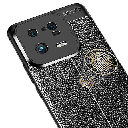 Xiaomi Mi 13 Pro ile Uyumlu Kılıf Deri Görünümlü Silikon Telefon Kılıfı Kapak