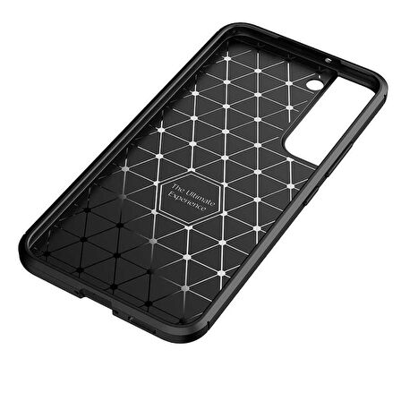 Samsung Galaxy S22 Plus ile Uyumlu Kılıf Focus Karbon Tasarım Telefon Kılıfı Kapak