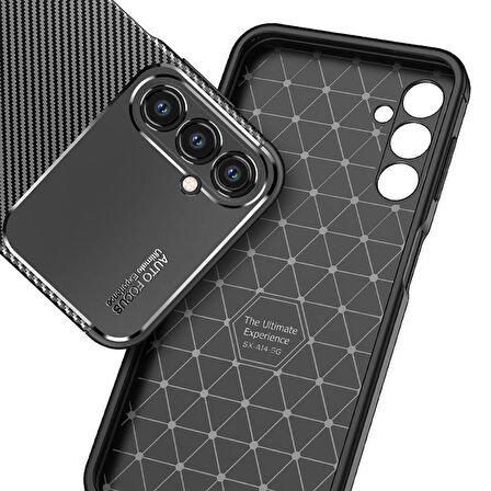 Samsung Galaxy S24 Plus ile Uyumlu Kılıf Focus Karbon Tasarım Telefon Kılıfı Kapak
