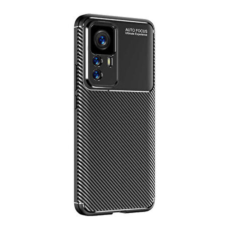Xiaomi Mi 12T Pro ile Uyumlu Kılıf Focus Karbon Tasarım Telefon Kılıfı Kapak