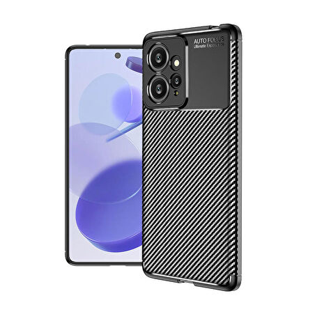 Xiaomi Redmi Note 12 4G ile Uyumlu Kılıf Focus Karbon Tasarım Telefon Kılıfı Kapak
